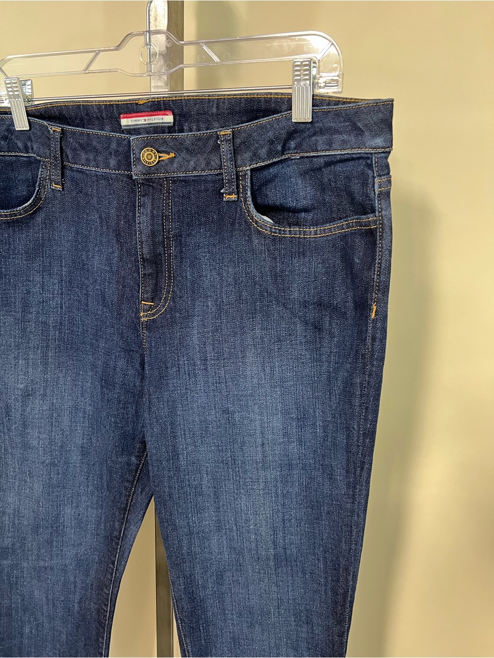 Tommy Hilfiger Size 16 High Rise Stretch Medium Wash Denim Skinny Jeans - Picture 5 of 16